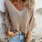 V-neck Hollow Knitted Top🍀