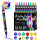 🎨Last Day 🔥 Dual Tip Acrylic Paint Pen Marker - 24/48/72 Colors