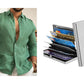 Men's Cotton Linen Solid Color Shirt
