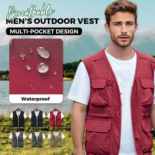 🔥Men's Outdoor Lightweight Breathable Multi-Pocket Vest🔥