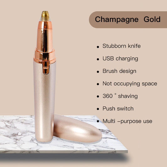 💖 LAST DAY 50% OFF! ✨ Electric Eyebrow Trimmer∣Painless Hair Removal∣2 Speed Settings🌸🔧