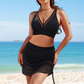 🏝️💖Limited Time SALE 49% OFF💖👙Slimming Mesh Sheer Sarong Wraps Tummy Control Swimsuit