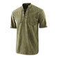 🎉LAST DAY SALE 50% OFF⚡👕Men Gothic Retro T-Shirt, Lace-up V-neck, Linen Pocket