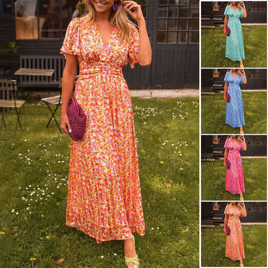 💐Spring Specials 49% OFF🌸Women's Sweet Vintage Floral Dress