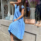 🌸Seasonal Sale-49%OFF👗Sleeveless pleated simple solid color dress