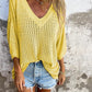 V-neck Hollow Knitted Top🍀