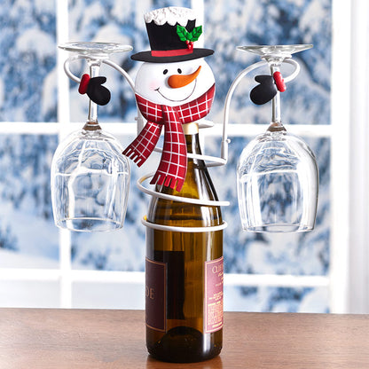 🎅 Holiday Wine Bottle & Glass Holders🍷