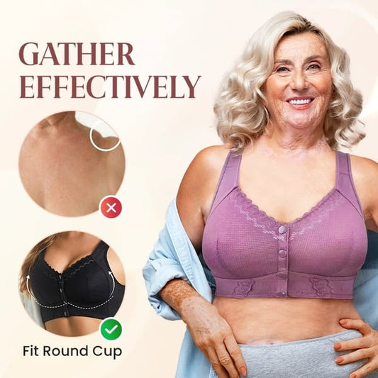 🔥Buy 2 get 1 free 🔥2025 New breathable front closure bra for elderly