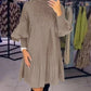 💓2025 New Design 49% OFF🍁Women's Plus Size Lantern Sleeve Stand Collar Dress