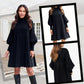💓2025 New Design 49% OFF🍁Women's Plus Size Lantern Sleeve Stand Collar Dress