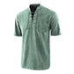 🎉LAST DAY SALE 50% OFF⚡👕Men Gothic Retro T-Shirt, Lace-up V-neck, Linen Pocket