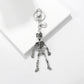 💀✨ The Silver Anatomical Skull Keychain - Where Gothic Meets Glamour! ✨💀