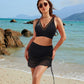 🏝️💖Limited Time SALE 49% OFF💖👙Slimming Mesh Sheer Sarong Wraps Tummy Control Swimsuit