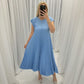 🌸Seasonal Sale-49%OFF👗Sleeveless pleated simple solid color dress