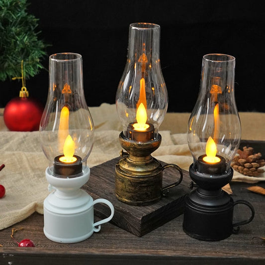 ✨🕯️LED Vintage Kerosene Lamp Electronic Swing Candle🔥✨Buy 3 Get 15% OFF