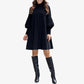 💓2025 New Design 49% OFF🍁Women's Plus Size Lantern Sleeve Stand Collar Dress