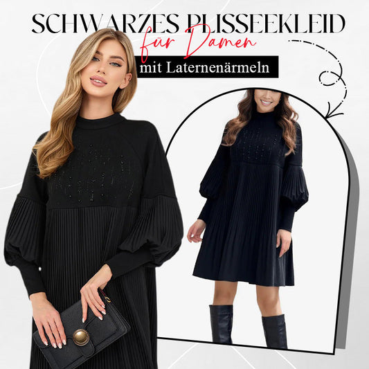 💓2025 New Design 49% OFF🍁Women's Plus Size Lantern Sleeve Stand Collar Dress