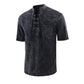 🎉LAST DAY SALE 50% OFF⚡👕Men Gothic Retro T-Shirt, Lace-up V-neck, Linen Pocket