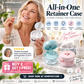All-in-One Retainer Storage Case — Soaking Compartment, Built-in Mirror & Cleaning Tools
