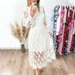 💖Limited Sale 49% OFF💖Women's Elegant Long-Sleeve Lace Dress