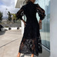 💖Limited Sale 49% OFF💖Women's Elegant Long-Sleeve Lace Dress