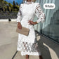 💖Limited Sale 49% OFF💖Women's Elegant Long-Sleeve Lace Dress