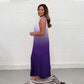 💟💃 Gradient Pleated Halter Neck Dress