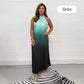 💟💃 Gradient Pleated Halter Neck Dress