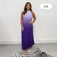 💟💃 Gradient Pleated Halter Neck Dress