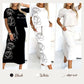 ❤️‍🔥Hot Sale 49% OFF🔥Women's casual two-piece floral T-shirt and mid-length skirt set