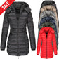 🔥HOT SALE 49% OFF✨Winter women's mid-length padded jacket warm solid color hooded jacket