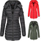 🔥HOT SALE 49% OFF✨Winter women's mid-length padded jacket warm solid color hooded jacket