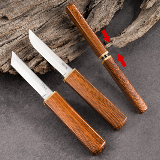 ⚔️✨2 in 1 Double Knife Set with Wooden Handle