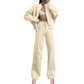 59% off🔥Women's two-piece set with long sleeve zip up coat and drawstring sweatpants