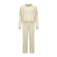 59% off🔥Women's two-piece set with long sleeve zip up coat and drawstring sweatpants