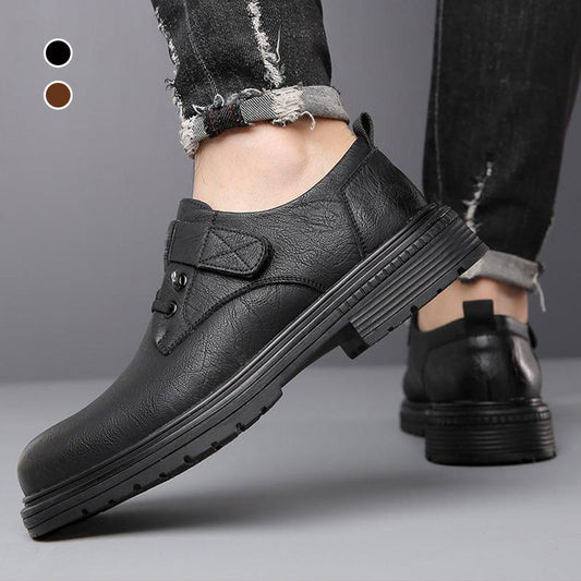 🔥Men's Breathable Retro PU Leather Soft Sole Shoes