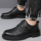 🔥Men's Breathable Retro PU Leather Soft Sole Shoes