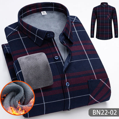 🔥Autumn-winter Men's Casual Thickened Warm Shirt