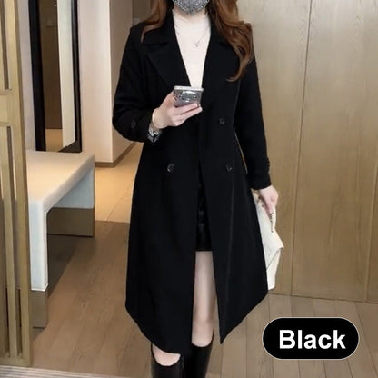 🔥Limited Time 49% Off 🔥Elegant Women's Plush-Lined Trench Coat