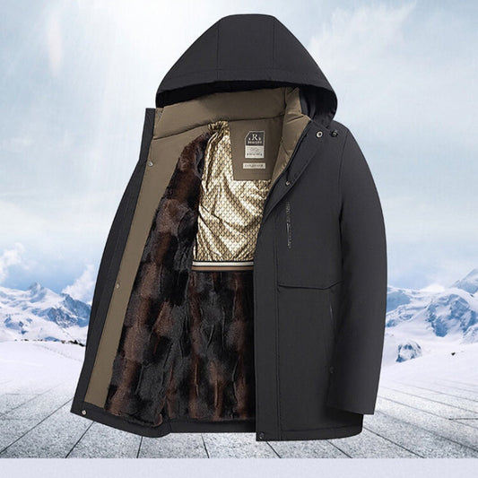 🎅Christmas Sale - 49% OFF⏳Men’s Winter Thermal Thick Hooded Parka Coat