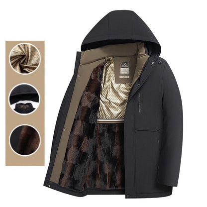 🎅Christmas Sale - 49% OFF⏳Men’s Winter Thermal Thick Hooded Parka Coat