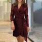 🎁[Best Gift for Her] Fashion Sexy Sequined Solid Color Waisted Dress for Lady