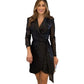 🎁[Best Gift for Her] Fashion Sexy Sequined Solid Color Waisted Dress for Lady