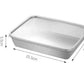 🔥 Stainless Steel Square Plate（With Lid）💞Safe and convenient💞Easy to clean