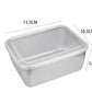 🔥 Stainless Steel Square Plate（With Lid）💞Safe and convenient💞Easy to clean