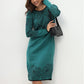 💃2025 New Arrival Pre-Sale✨Printed Straight Long Sleeve Crew Neck Dress