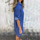 👗Women's Casual Denim Lapel Dress
