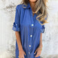 👗Women's Casual Denim Lapel Dress