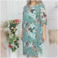 🔥Limited time Sale 49%💝Women's Floral Print Knee-Length Dress
