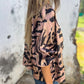 🌸Spring Specials🌸 Women's Fall Zebra Print Zipper Bomber Jacket